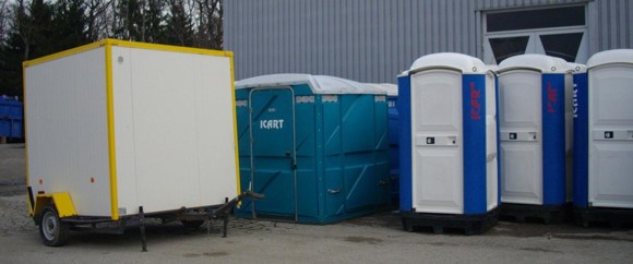cabines toilettes - transport matériaux - location toilettes